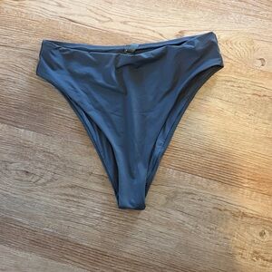 SKIMS Gunmetal High-Waisted Bikini Bottom